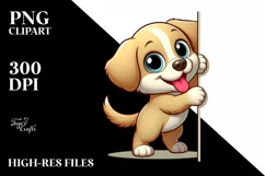 Colorful Labrador Retriever Cartoon | Sublimation | Clipart Product Image 3