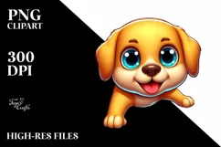 Colorful Labrador Retriever Cartoon | Sublimation | Clipart Product Image 3