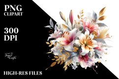 Vibrant Abstract Lily Splash | Clipart Product Image 3