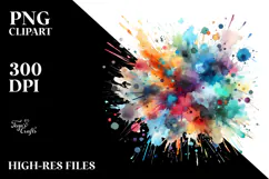Colorful Brushstroke, Transparent PNG Product Image 2