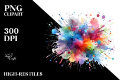 Colorful Brushstroke, Transparent PNG Product Image 2
