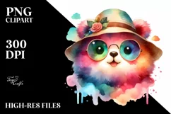 Colorful Baby Bear with Sunglasses Product Image 1