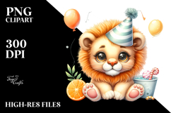 Energetic Baby Lion PNG Product Image 2