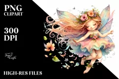 Colorful Fairy Petals Clipart Product Image 3
