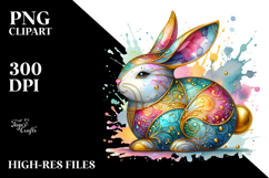 Abstract Shiny Colorful Bunny Made of JPEG Product Image 2