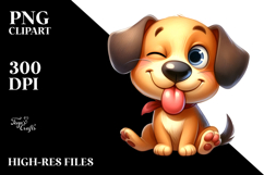 Silly Smirking Dog with Winking Eye Product Image 2