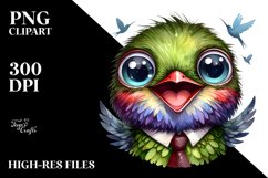 Happy Hummingbird Tie Clipart Product Image 1