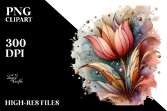 Stained Tulip Splash PNG Product Image 2