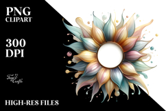Pastel Sunflower PNG Product Image 2
