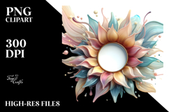 Pastel Sunflower PNG Product Image 2
