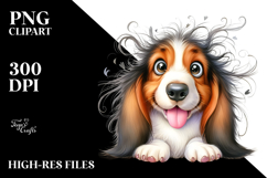Cute Basset Hound PNG Product Image 2