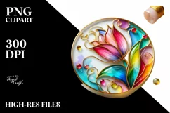 Watercolor Luxury Flower Splash Clipart Product Image 3