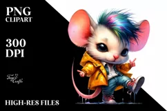 Baby Mouse Dancing, Cool Haircut PNG Product Image 3