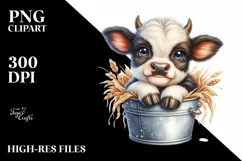 Cute Highland Cow Smiling in Recipient | Sublimation | Product Image 3