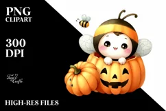 Cute Baby Bee Popping Out, High-Res PNG Product Image 3
