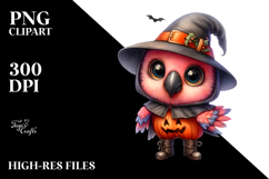 Baby Parrot Watercolor Halloween Product Image 2