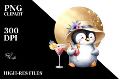 Beachwear Penguin PNG Product Image 2