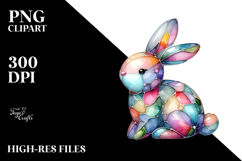 Colorful Bunny PNG Product Image 2