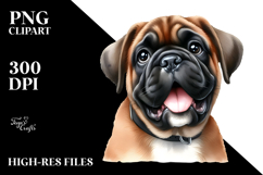 Cute Bullmastiff, PNG Product Image 2