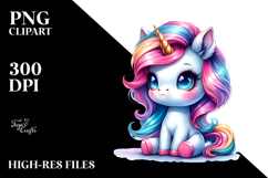 Funny Baby Unicorn PNG Product Image 2