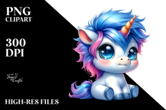 Funny Baby Unicorn PNG Product Image 2