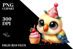 Funny Baby Parrot Chick with Party Hat | Sublimation | Product Image 2