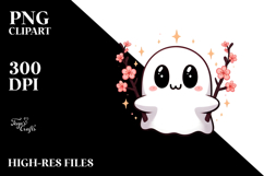 Funny Cute Ghost Design, High-Res PNG Product Image 2