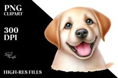 Cute Labrador Retriever with Big Eyes PNG Product Image 2
