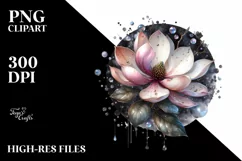 Shiny Magnolia Watercolor | Clipart Product Image 3