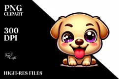 Cute Labrador Retriever Cartoon | Sublimation | Clipart Product Image 3