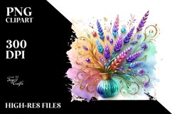 Material Lavender Watercolor Clipart Product Image 1