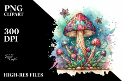 Magical Wooden Mushroom PNG Product Image 3
