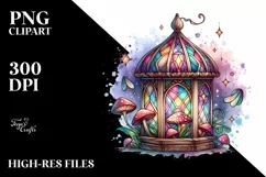 Magical Wooden Mushroom PNG Product Image 1
