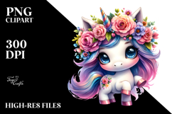 Vibrant Cute Unicorn Dancing, PNG Product Image 2