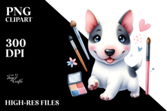 Happy Bull Terrier, Transparent PNG Product Image 2