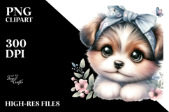 Baby Dog with Big Eyes, High-Res PNG Product Image 2
