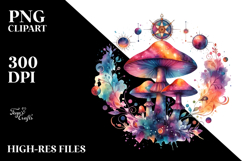 Magical Celestial Mushroom PNG Product Image 2