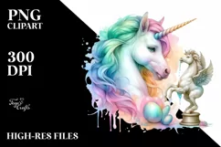 Mystical Sculpture Unicorn PNG Product Image 3