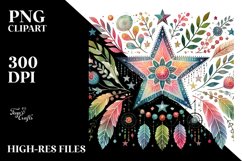 Simple Boho Star PNG Product Image 2