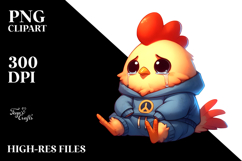 Cute Chicken Casual PNG Product Image 2