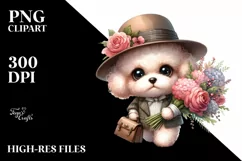 Big Eyes Flower Bouquet | Caricature Product Image 1