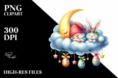Easter Bunny Clipart |T-shirt, Mug PNG Product Image 8