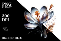 Detailed Shiny Crocus | Sublimation | Clipart Product Image 3