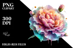 Detailed Vibrant Carnation, Transparent PNG Product Image 2