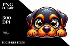 Crazy Rottweiler Baby, Transparent PNG Product Image 2