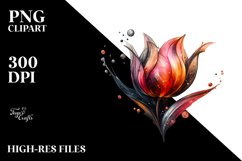 Shiny Tulip Abstract | Sublimation | Clipart Product Image 3