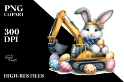 Creative Easter Excavator PNG Product Image 2