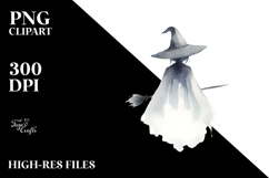 Gothic Witch Watercolor PNG Product Image 2
