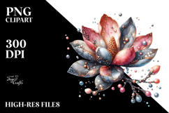 Shiny Metallic Magnolia PNG Product Image 2