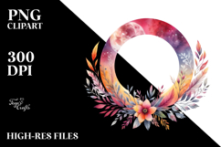 Watercolor Boho Moon Foliage Centered Product Image 2